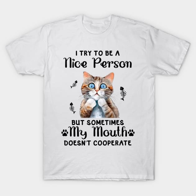 I Try To Be A Nice Person T-Shirt by bellofraya